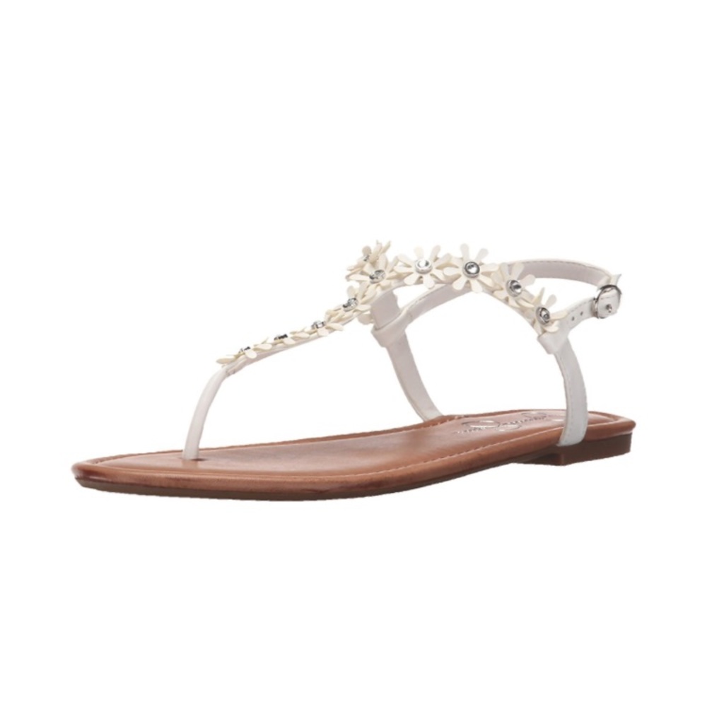 Jessica Simpson Riel Floral T-Strap Sandals Sz 7
